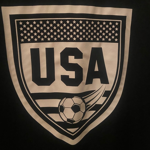 USA Black Polyester T Shirt - Picture 3 of 4
